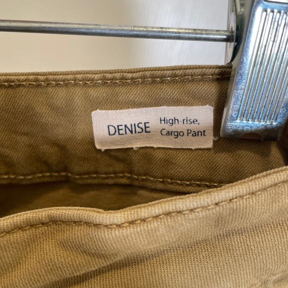 Mavi Urban Outfitters Denise High Rise Cargo Pants Tan Tapered 30 - Picture 5 of 7